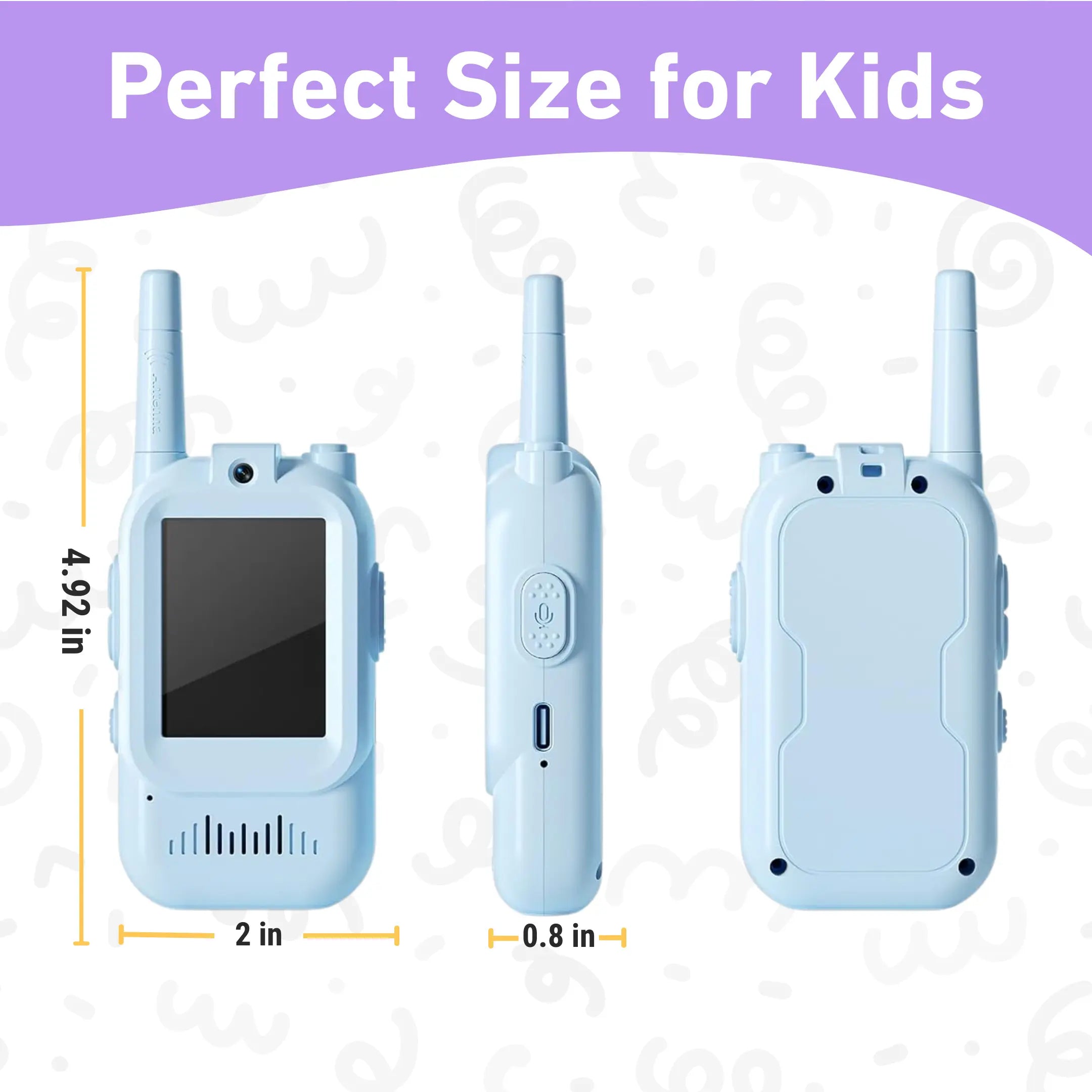 Video Walkie-Talkie für Kinder mit Livebild und Sprachübertragung -    Zorenza