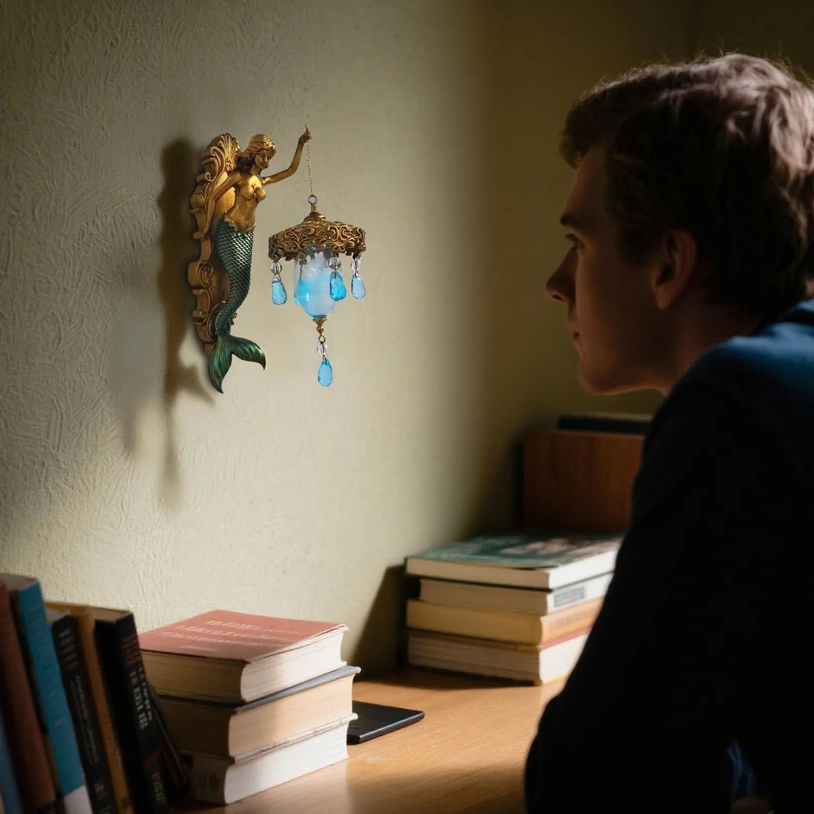 Wandleuchte Meerjungfrau | Barockstil mit warmem Lichtschein Zorenza