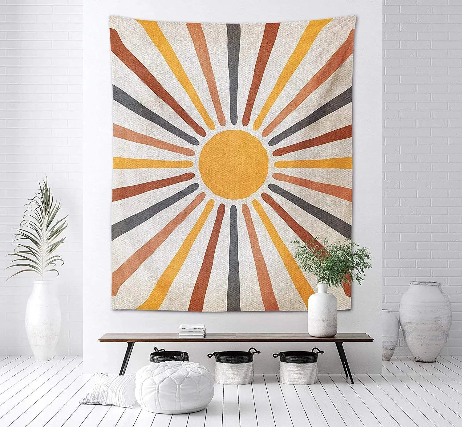 Wandteppich mit Sonnenmotiv im Boho-Stil Zorenza