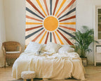 Wandteppich mit Sonnenmotiv im Boho-Stil Zorenza