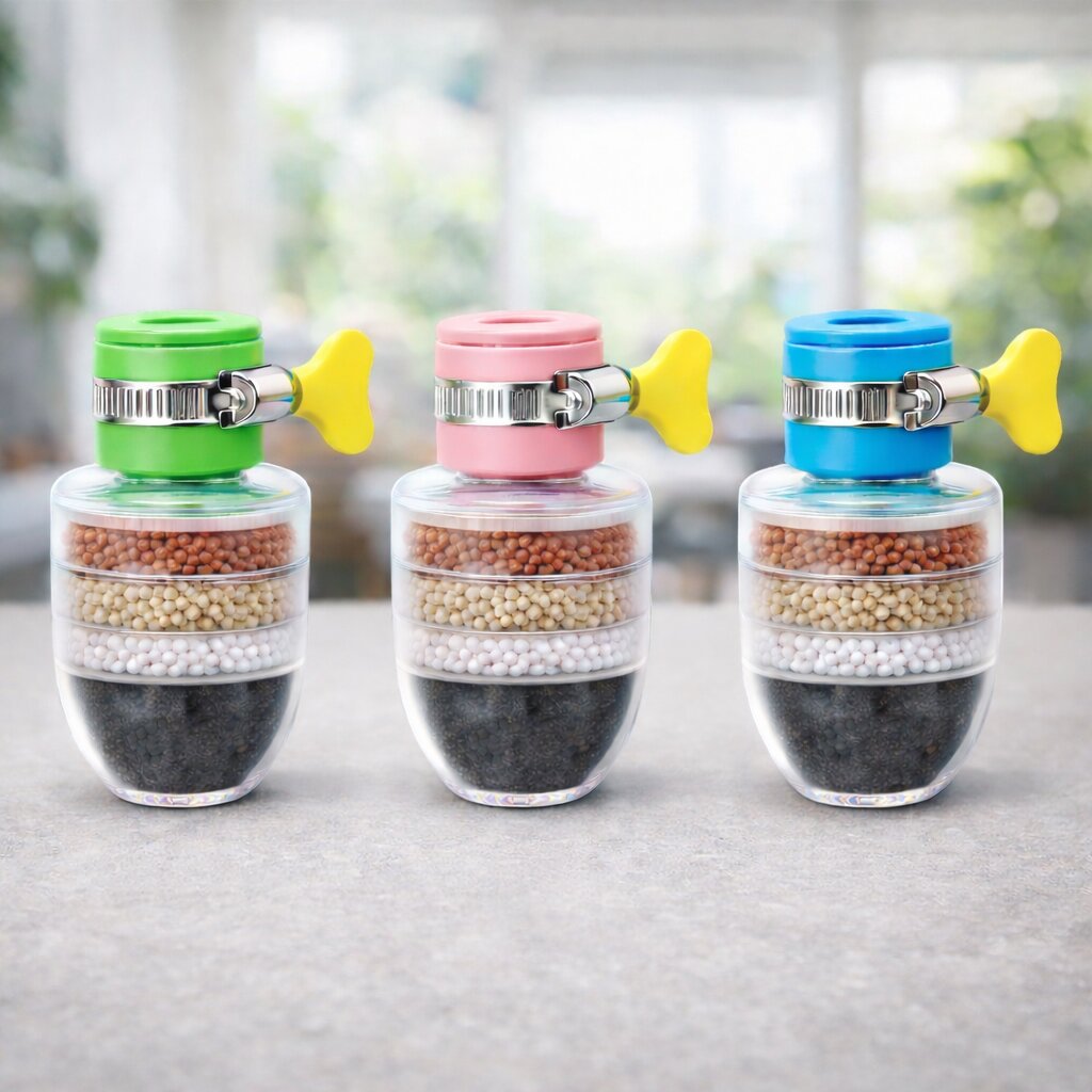 Wasserfilter für Wasserhahn – 5-Schicht Aktivkohle Filtration -    Zorenza