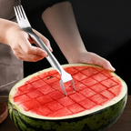 Wassermelonengabel Edelstahl 2-in-1 Schneider und Gabel -    Zorenza