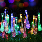 Solar-Tautropfen-Lichterkette wasserdicht für Garten -    Zorenza