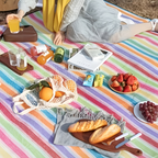 Wasserdichte Picknickdecke mit Tragegriff – Faltbar 200x200cm Zorenza