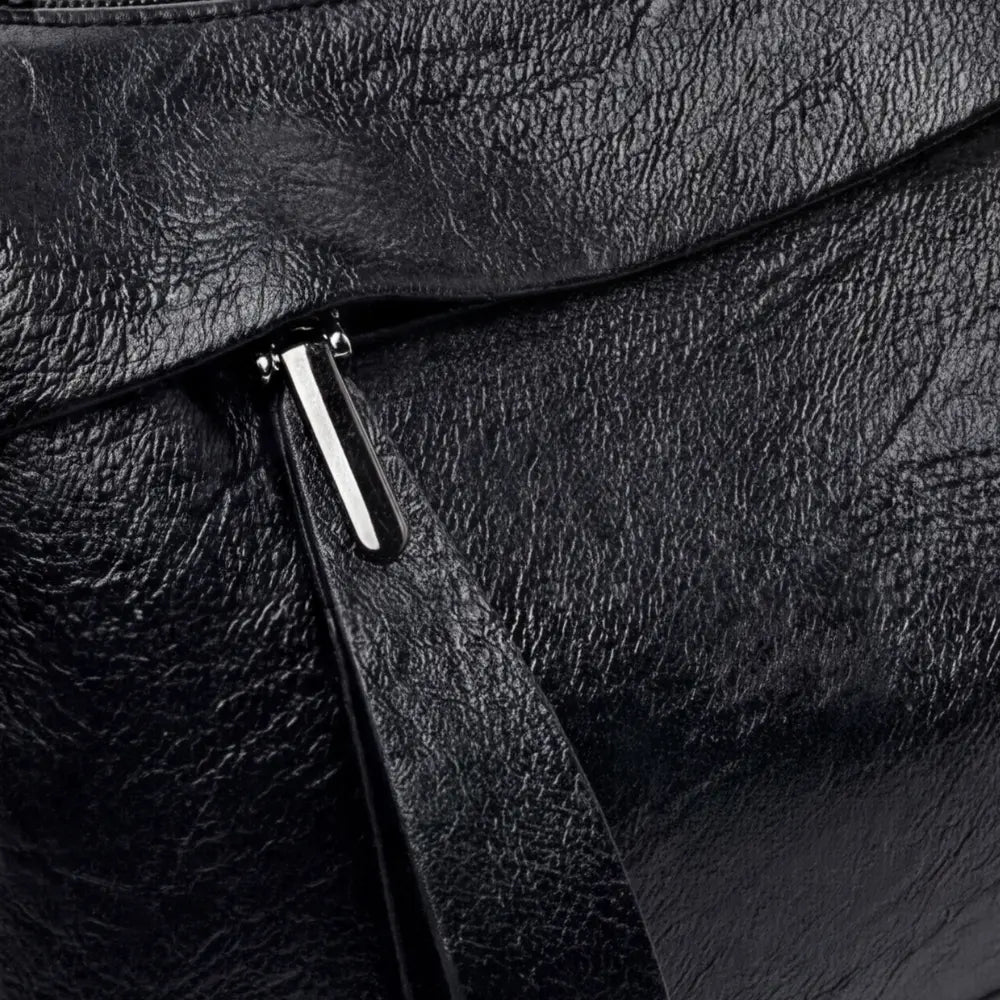 Weiche Kunstleder-Crossbody-Bag – 3 Fächer Zorenza
