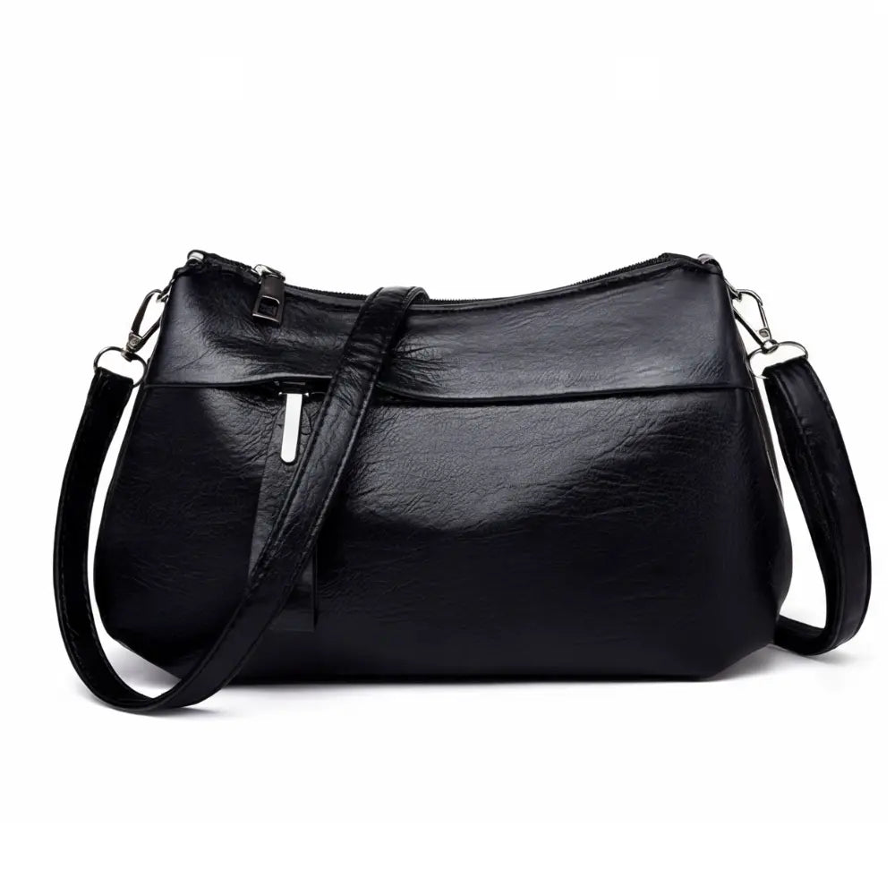 Weiche Kunstleder-Crossbody-Bag – 3 Fächer Zorenza