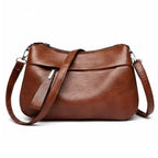Weiche Kunstleder-Crossbody-Bag – 3 Fächer Zorenza