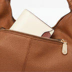 Weiche Leder-Hobo-Tasche mit mehreren Fächern Zorenza