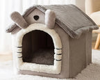 Weiches Tierhaus-Bett – Gemütliches Schlafhäuschen für Katzen & Kleinhunde Zorenza
