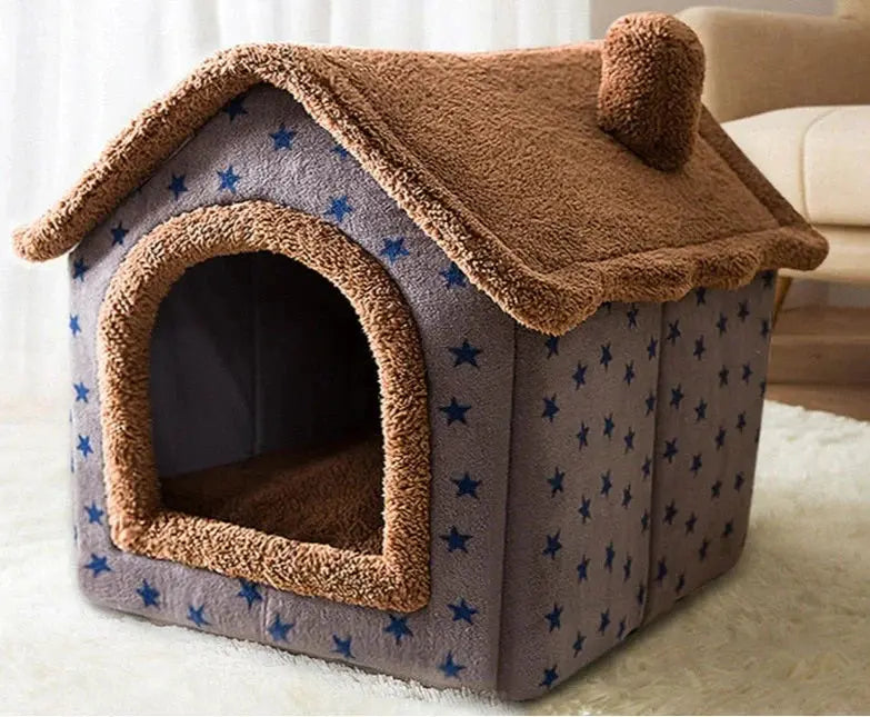 Weiches Tierhaus-Bett – Gemütliches Schlafhäuschen für Katzen & Kleinhunde Zorenza