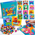 Pompon-Bastelset mit Tierkarten – Kreatives Spiel ohne Bildschirm Zorenza