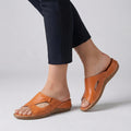Orthopädische Leder-Sandalen — Echtes Leder, Fußgewölbestütze, Größen 35–43 -    Zorenza