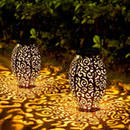 Solar-Gartenlaterne mit Ornament-Muster -    Zorenza