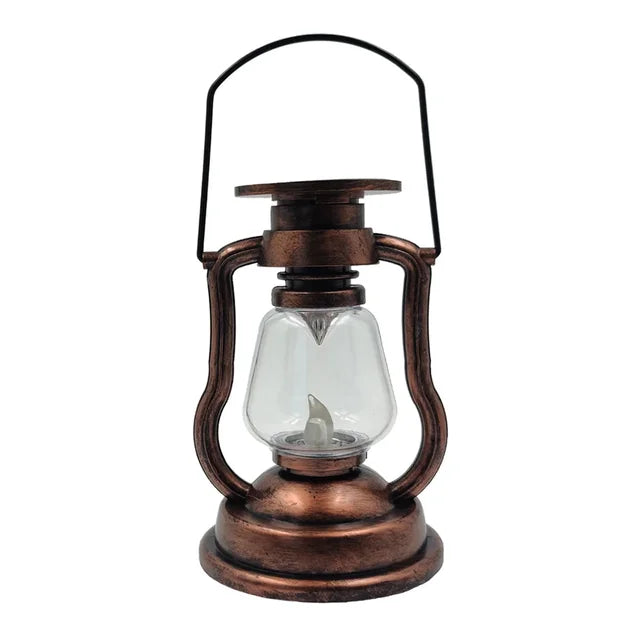 Solar-Laterne im Vintage Stil mit flackerndem LED-Licht -    Zorenza