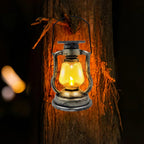 Solar-Laterne im Vintage Stil mit flackerndem LED-Licht -    Zorenza