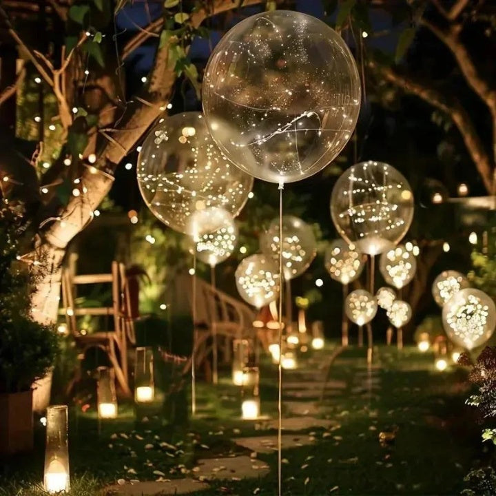 LED-Lichtballons – Stimmungsvolle Deko für Feste | 10er-Set -    Zorenza