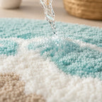 Badematte mit Strand-Motiv – schnell trocknend -    Zorenza