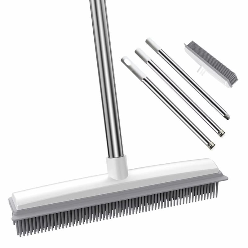 Tierhaar-Entferner mit weichen Gummiborsten – 31 cm breit -    Zorenza