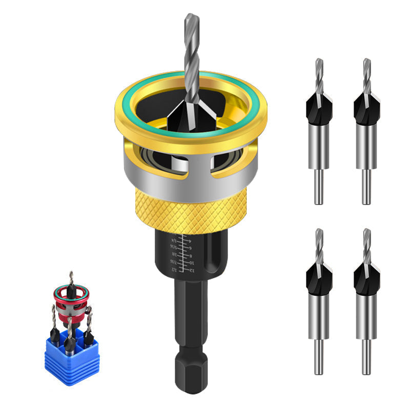 Senkbohrer-Set mit verstellbarem Tiefenstopp -    Zorenza