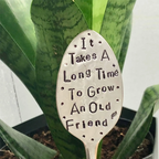 Garten-Pflanzenstecker Eisen mit Spruch -    Zorenza