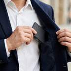 RFID Kartenetui aus Edelstahl für bis zu 10 Karten, mit Druckverschluss -    Zorenza