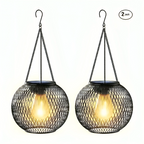 Solar-Gartenlaterne mit Metallgitter - Retro Design -    Zorenza