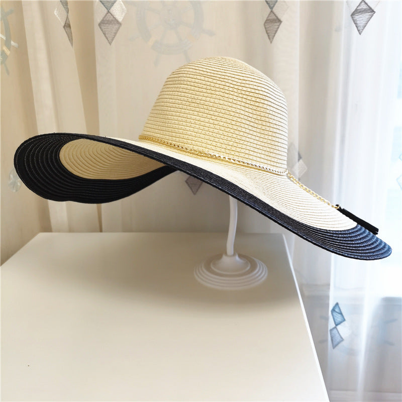 Strohhut mit breiter Krempe – UV-Schutz und elegantes Design -    Zorenza