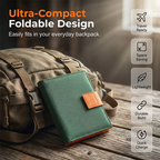 Solar Ladegerät Faltbar – Portable USB Stromversorgung für Outdoor -    Zorenza
