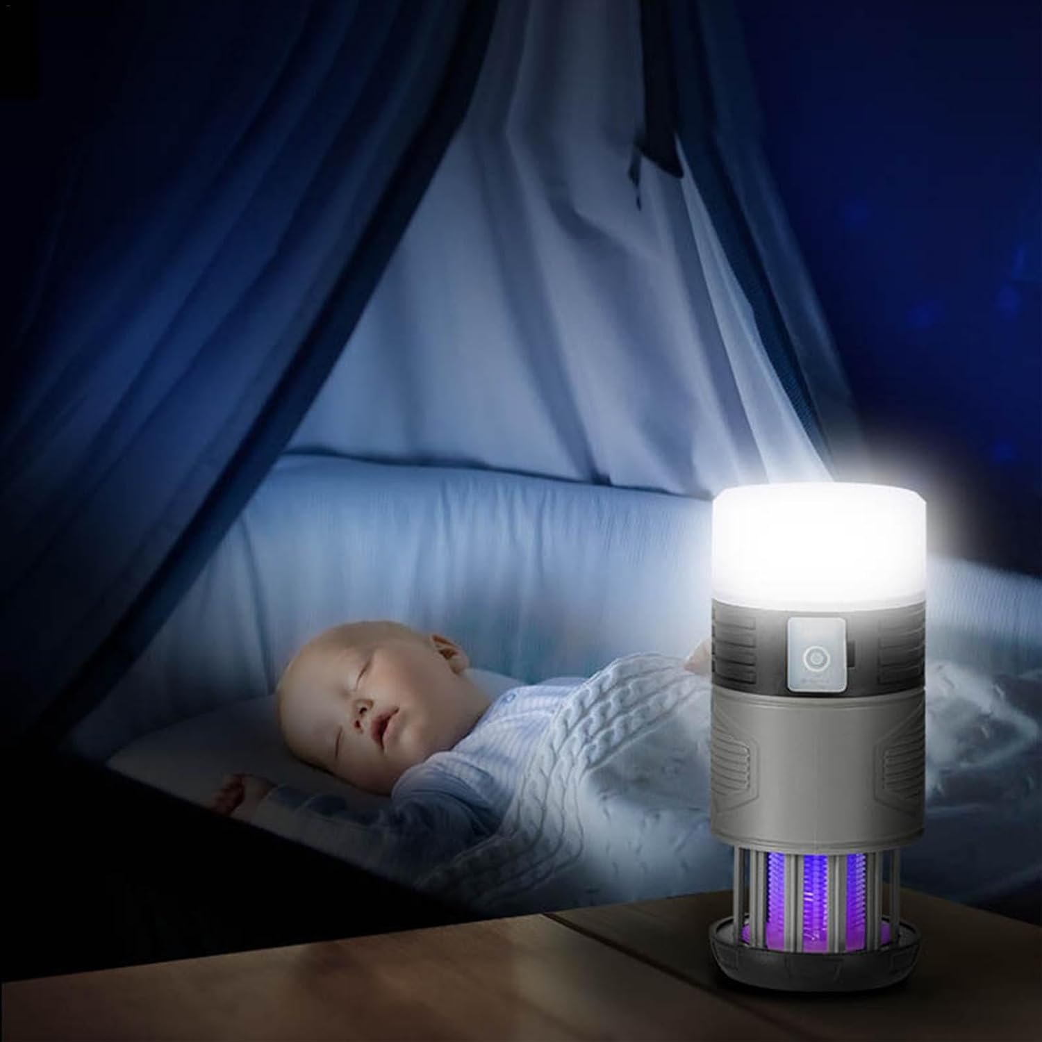 Insektenvernichter UV-Licht Solar mit Akku und Lampe -    Zorenza