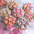 Tulpen-Spritztüllen-Set – 12 Stück mit Silikonspritzbeutel & Adapter Zorenza