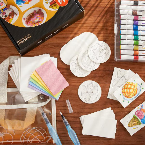 3D-Schaum-Malset mit Strukturpapier und Zubehör -    Zorenza