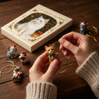 Katzen-Adventskalender mit 24 Katzenfiguren zum Aufhängen – für Katzenliebhaber -    Zorenza