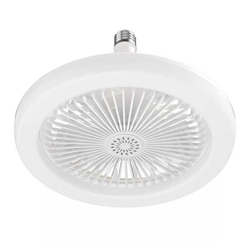 E27 Deckenventilator mit LED-Licht & Fernbedienung – ohne Elektriker einschrauben -    Zorenza