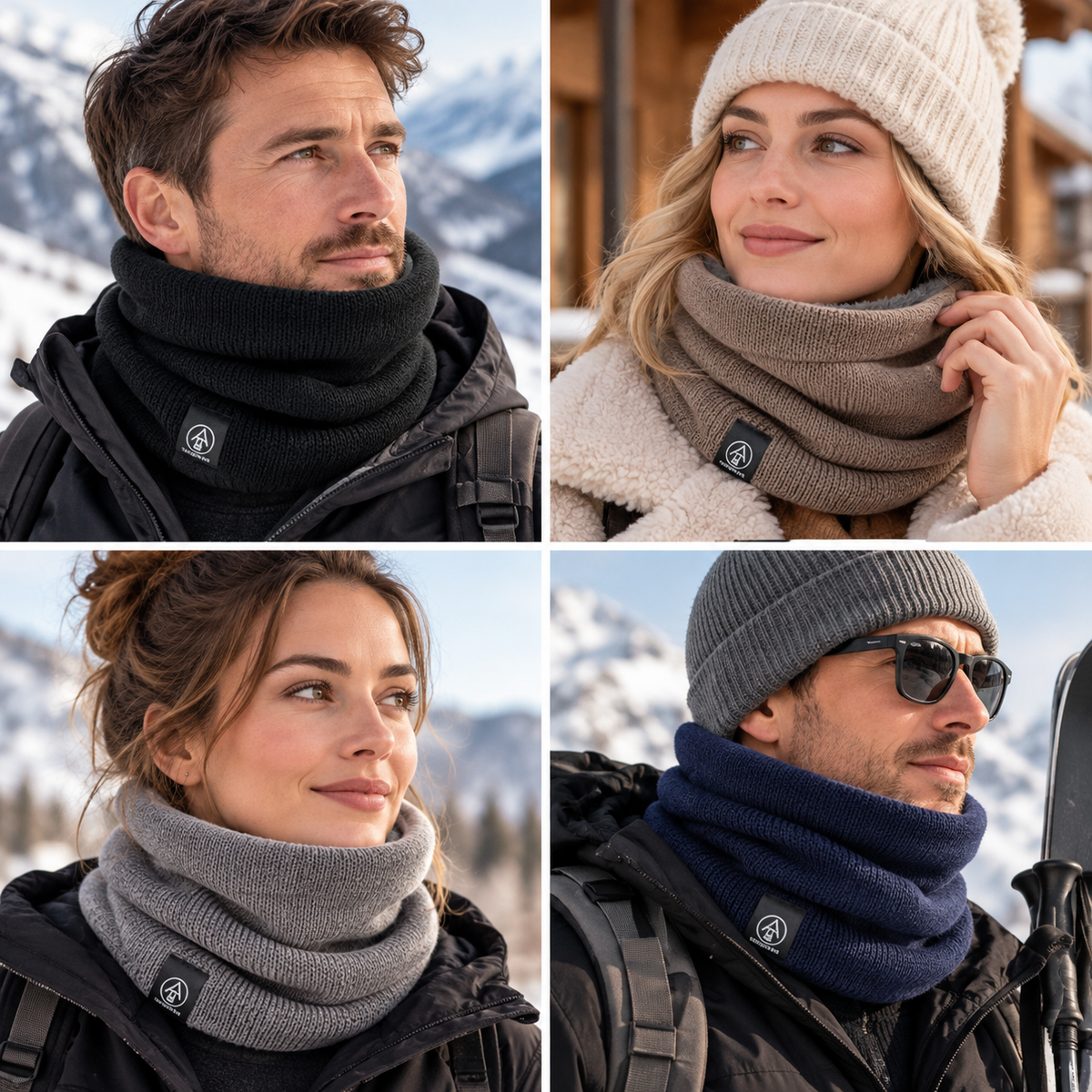 Multifunktions-Schlauchschal mit Fleece-Futter -    Zorenza