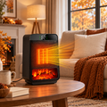 Flammenheizung Elektro 1000 W – Elektrokamin mit Flammeneffekt -    Zorenza