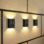 Solar-Wandleuchte Außen — Warmweißes LED-Licht, IP44, kabellos -    Zorenza