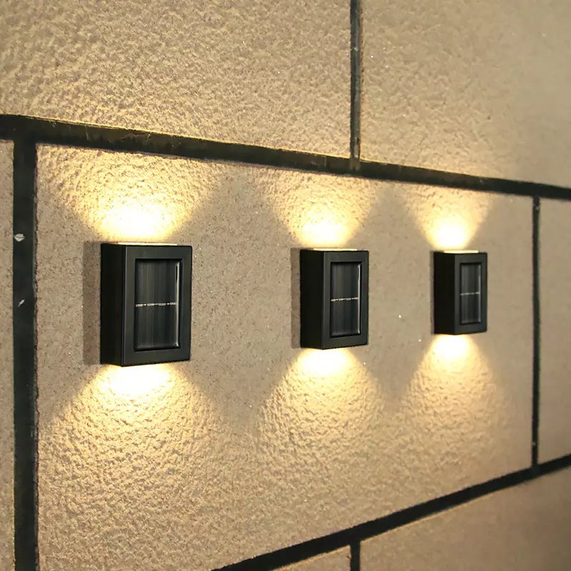 Solar-Wandleuchte Außen — Warmweißes LED-Licht, IP44, kabellos -    Zorenza