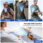 Handsfree Taillenventilator – Wiederaufladbar mit Gürtelclip -    Zorenza