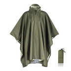 3-in-1 Outdoor Regenponcho wasserdicht mit Kapuze 220x140 cm Zorenza
