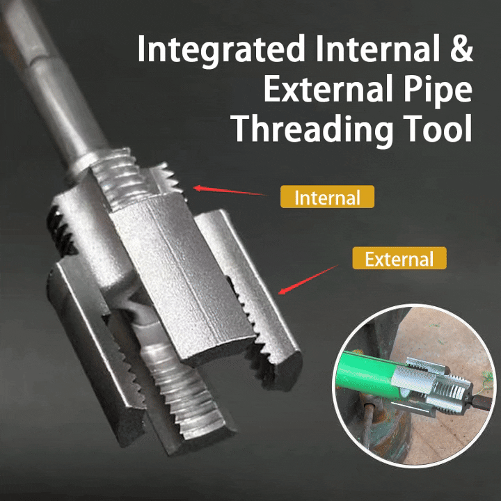 European Dn15 Thread 2-in-1 Pipe Thread Cutter for Internal & External Threads – Hardened ...