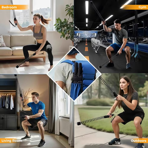 Gewichtete Federtrainingsseile – Heimfitness-Ausrüstung - Zorenza