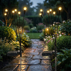 Solar Steckleuchten mit Sternenburst-Effekt für den Garten -    Zorenza