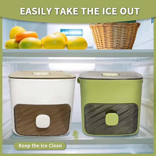 Eiswürfelbereiter mit Deckel und Aufbewahrungsbox -    Zorenza