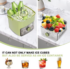 Eiswürfelbereiter mit Deckel und Aufbewahrungsbox -    Zorenza