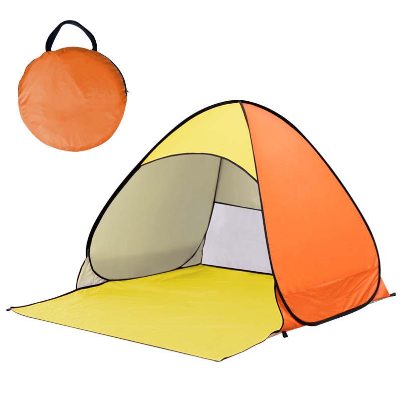 Pop-Up Strandmuschel UV-Schutz 98% – Schnellaufbau für 2-4 Personen -    Zorenza