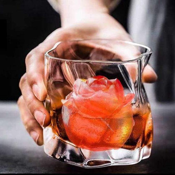 Eiswürfelform Rosen Silikon – 3D Eiswürfel für Cocktails -    Zorenza