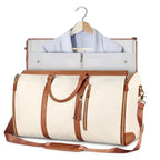 Faltbarer Kleidersack mit Schultergurt – 2-in-1 Reisetasche aus PU, 52 × 25 × 32 cm -    Zorenza