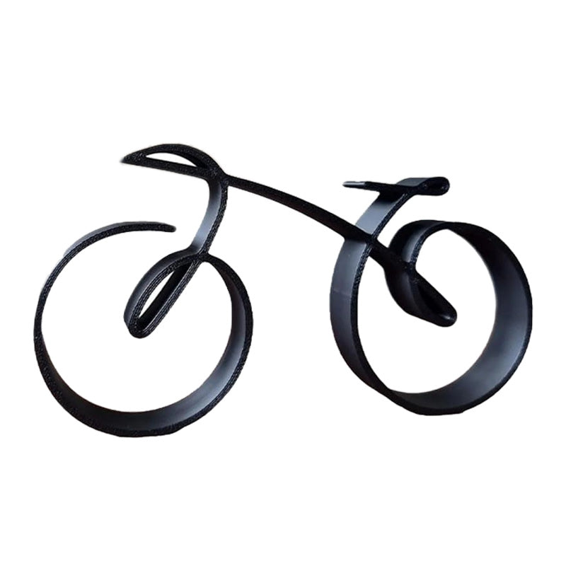 Fahrrad-Skulptur aus Eisen – Minimalistische Dekoration Zorenza