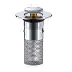 Abflussfilter Edelstahl mit Pop-up-Mechanismus -    Zorenza