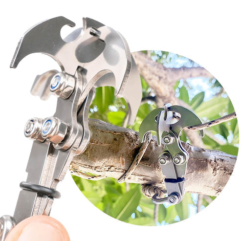 Multifunktionaler Greifhaken aus Edelstahl für Outdoor & Camping Zorenza